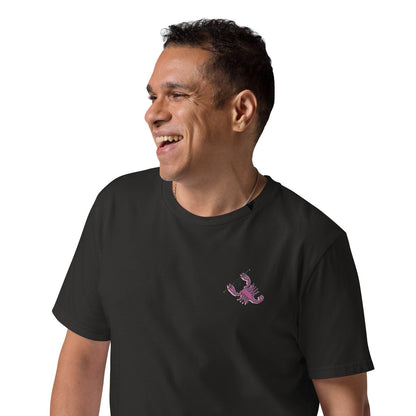 Scorpion Knittin' Up In The Wild Organic Cotton Embroidered T-Shirt