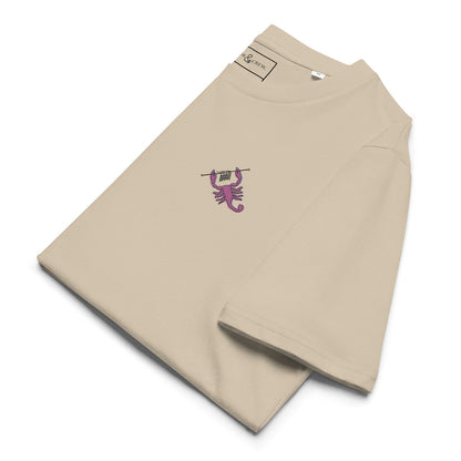 Scorpion Knittin' Up In The Wild Organic Cotton Embroidered T-Shirt