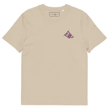 Scorpion Knittin' Up In The Wild Organic Cotton Embroidered T-Shirt