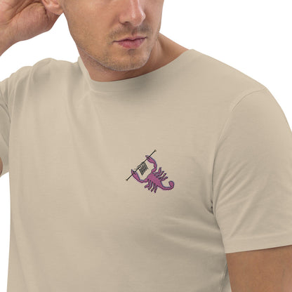 Scorpion Knittin' Up In The Wild Organic Cotton Embroidered T-Shirt