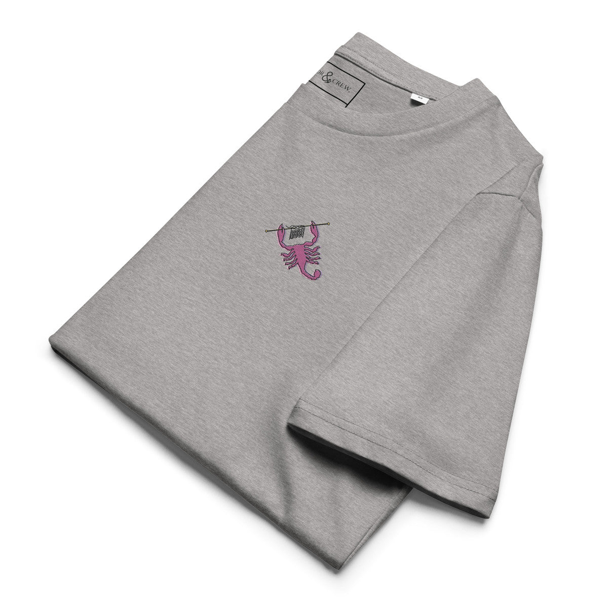Scorpion Knittin' Up In The Wild Organic Cotton Embroidered T-Shirt