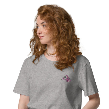 Scorpion Knittin' Up In The Wild Organic Cotton Embroidered T-Shirt