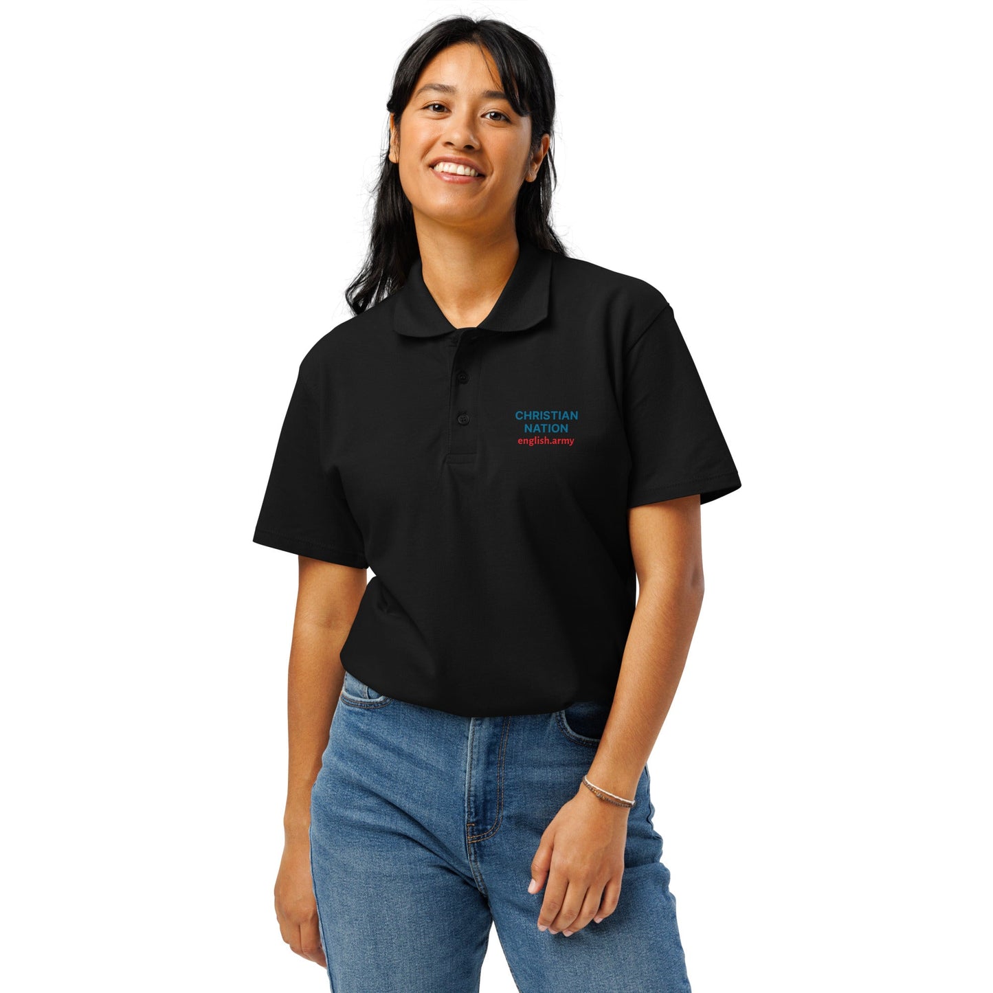 Christian Nation - Premium Pique Polo Shirt
