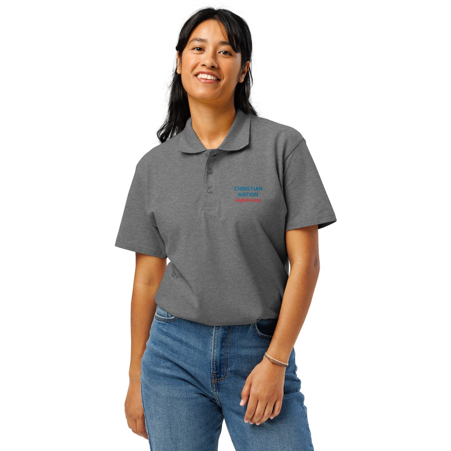 Christian Nation - Premium Pique Polo Shirt