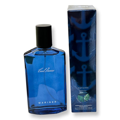 United Scents Cool Breeze MARINER Eau de Parfum for Men – 3.4 Fl Oz | Seawater, Spicy Rosemary & Fresh Mint