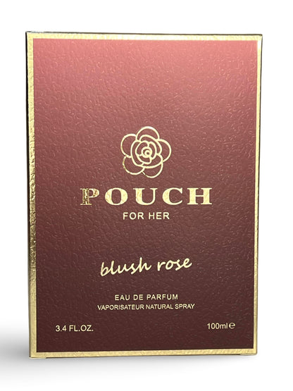 United Scents Pouch Blush Rose For Her Eau de Parfum – 3.4 Fl Oz | Bergamot, Red Currant & Rose