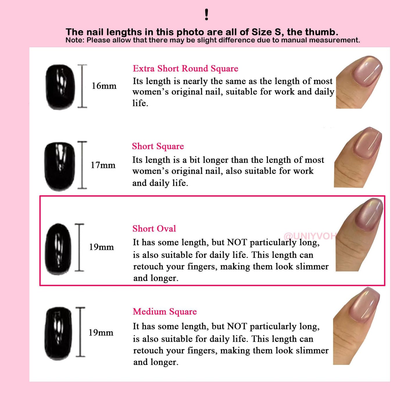UNIYVOH Planet Small Oval Glitter Press-On Nails – Handmade Cat Eye & Aurora Designs