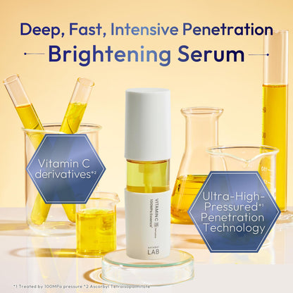 Unlabel LAB Vitamin C Serum – Ultra-High-Pressure, Fragrance-Free, 50mL, Made in Japan