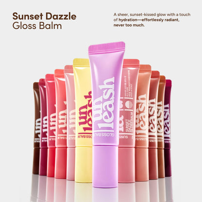 UNLEASHIA Sunset Dazzle Gloss Balm No.3 Ibiza – Hydrating Lip Gloss