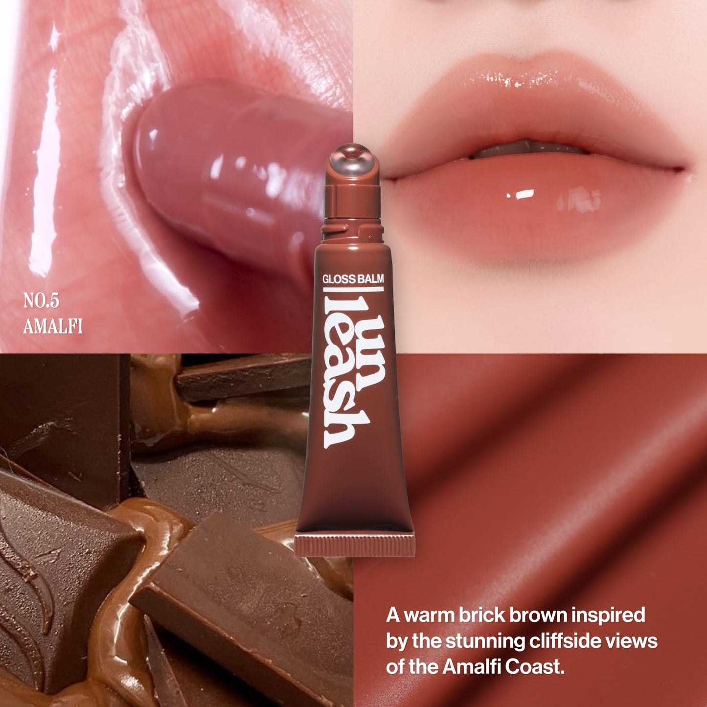 UNLEASHIA Sunset Dazzle Gloss Balm No.5 Amalfi | Lip Tint & Hydration