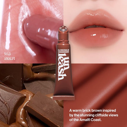 UNLEASHIA Sunset Dazzle Gloss Balm No.5 Amalfi | Lip Tint & Hydration