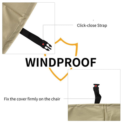 Waterproof Garden Wicker Chairs Cover - Patio Seat Protector - L70*W90*H115cm