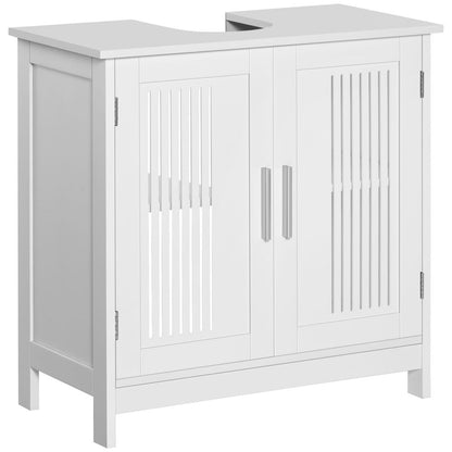 Space-Saving Under Sink Cabinet: 2-Door Bathroom Vanity, White - High Quality & Stylish Design