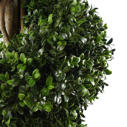 120cm Pair of Spiral Buxus Artificial Tree UV Resistant Outdoor Topiary