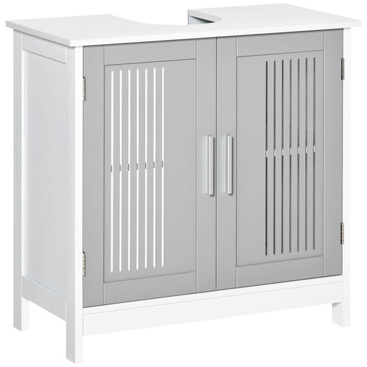 Premium Bathroom Vanity Unit, Space-Saving Under Sink Cabinet, Modern Design, White