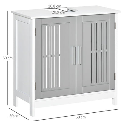 Premium Bathroom Vanity Unit, Space-Saving Under Sink Cabinet, Modern Design, White