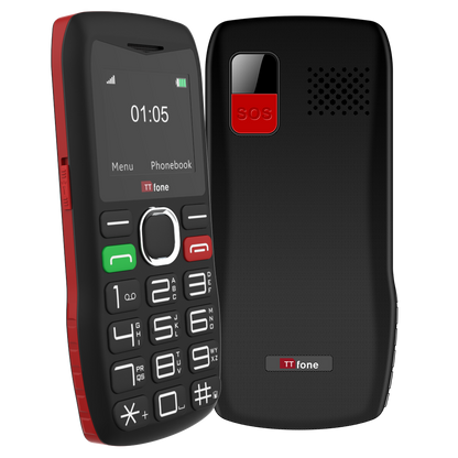 TTfone TT880 Easy-to-Use Big Button Mobile, O2 SIM, USB C Cable