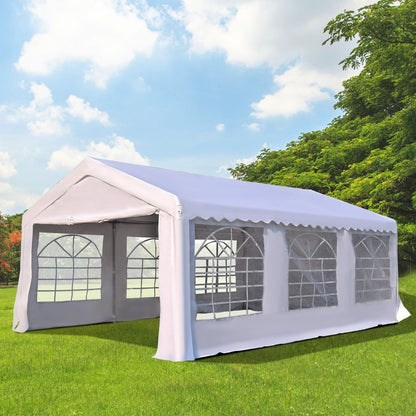 Premium Gazebo Marquee Party Tent - Steel Frame, White