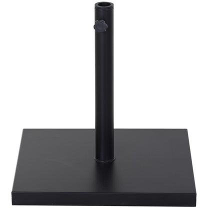 Outsunny Steel Heavy Duty Adjustable Parasol Base - Black