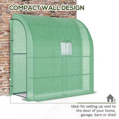 Winter Wonder Walk-In Greenhouse: Protect Your Plants Year-Round with Outsunny's 200Lx100Wx215Hcm Greenhouse Window&Door
