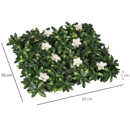 Premium Artificial Boxwood Panel | Realistic Faux Greenery for Garden, Balcony, and More | UV Resistant | 12PCS