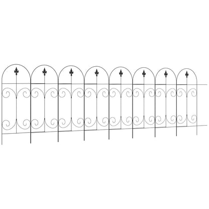Garden Fencing Panels 44in x 12.5ft Flower Bed Border Edging Animal Barrier - Professional, High-Quality, Easy Install