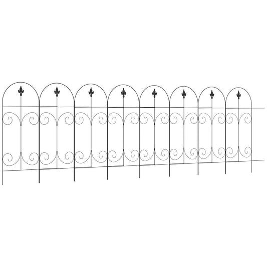 Garden Fencing Panels 44in x 12.5ft Flower Bed Border Edging Animal Barrier - Professional, High-Quality, Easy Install
