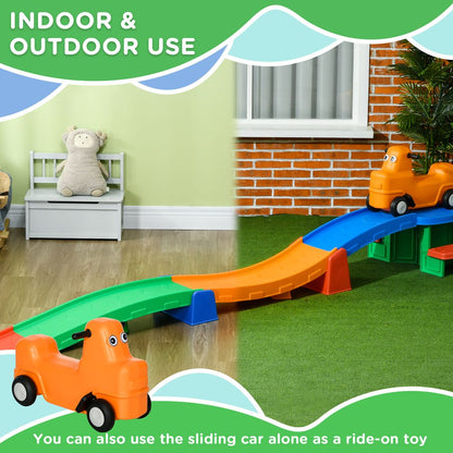 Premium Kids Rollercoaster: 3(m) Up/Down, Non-Slip Steps, Ages 2-5. Best Quality!