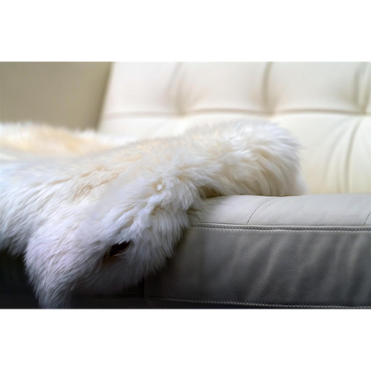 Natural  Sheepskin Rug Single Pelt - Natural Ivory & Cream Colouring