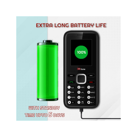TTfone TT150 Black Dual SIM Mobile - USB Cable, EE Pay As You Go - Best Quality, Professional Seller