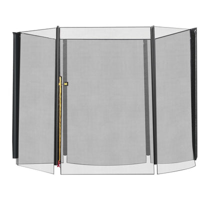 Premium 8' Round Trampoline Safety Fence - Durable Net, Maximum Protection - HOMCOM