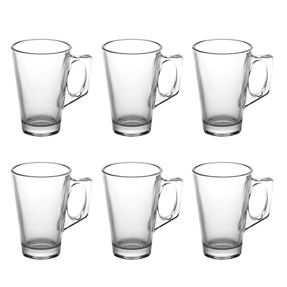 VINSANI LATTE GLASS 6PCS + COFFEE STAND 0006375