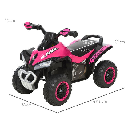HOMCOM Toddler Kids Ride On Car Walker Foot To Floor Slider w/Music Lights NO POWER Manual for 18-36 Months Pink