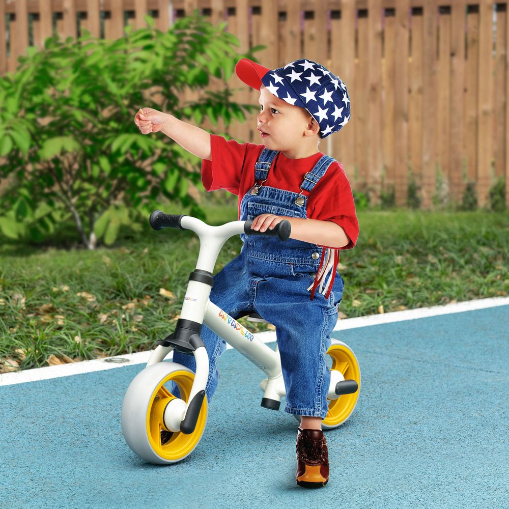 8" Baby Balance Bike w/ Adjustable Seat, Puncture-Free EVA Wheels - Orange