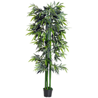 High-quality Artificial Bamboo Tree Plant, 1.8m - Green Bamboo/Black Pot
