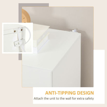 Premium High Gloss Bedroom Cabinet - White, Adjustable Shelves - Professional Seller
