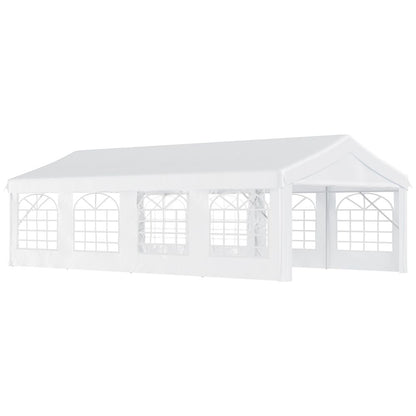 8m Gazebo Garden Marquee White - Perfect for Parties and Shelter