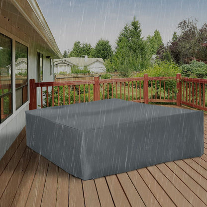 Premium 275x205cm Garden Furniture Cover: Water & UV Resistant Oxford Fabric
