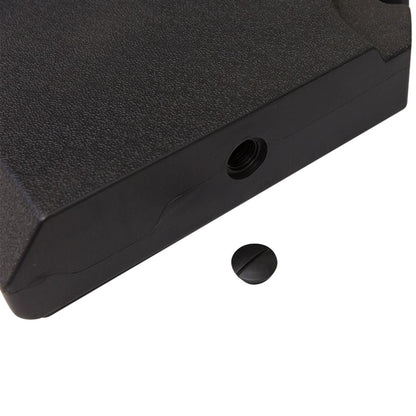 Heavy-Duty Sand & Water Fillable Black Parasol Base - Easy Assembly & Superior Quality