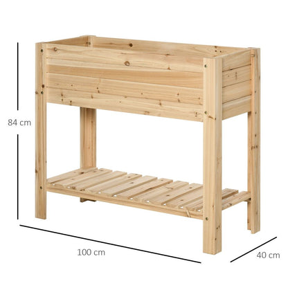 Premium Wooden Plant Stand – Durable, Tall Flower Bed Box, 100x40x84cm – Quality Craftsmanship