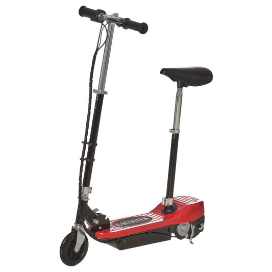 HOMCOM Outdoor Ride On Powered Scooter for kids Sporting Toy 120W Motor Bike 2 x 12V Battery - Red