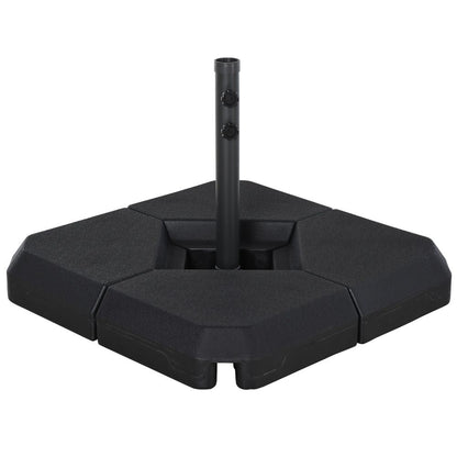 High-Quality HDPE 4-Part Fillable Parasol Base - Strong & Durable - Fits 48mm Poles - Secure & Stylish