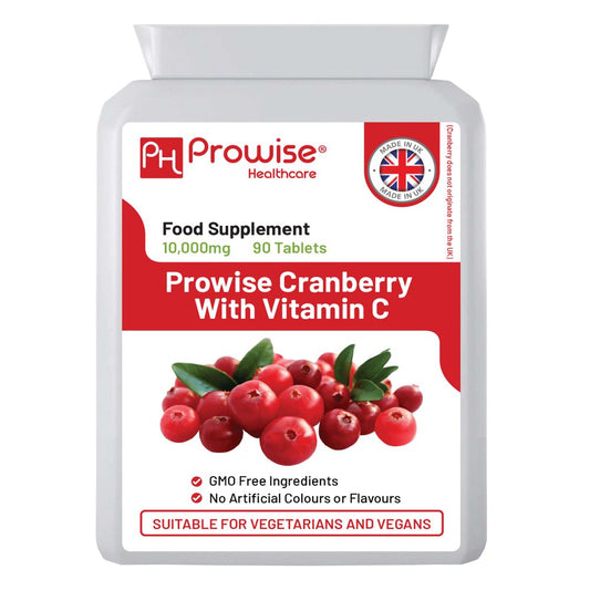 Prowise Cranberry with Vitamin C - Immune Support, Urinary Tract Health - 10,000mg + 80mg
