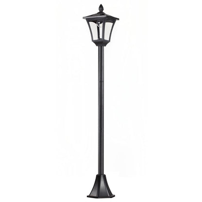 Premium Solar Lamp Post by Outsunny: Stylish, Automatic, Durable, IP44, 18Lx18Wx160H cm-Black