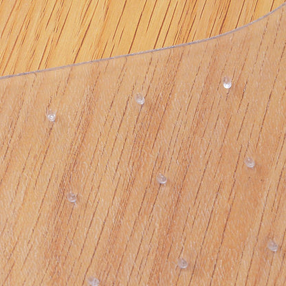 HOMCOM Office Carpet Protector Chair Mat Clear Spike Non Slip Studs Frosted Lipped