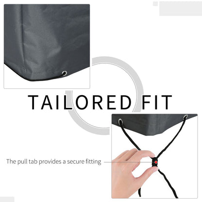 Premium 275x205cm Garden Furniture Cover: Water & UV Resistant Oxford Fabric