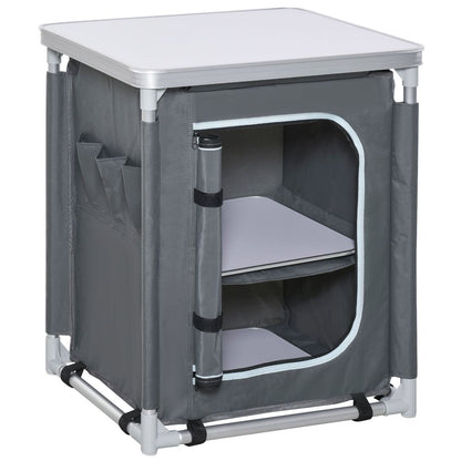 Portable Aluminum Outdoor Camping Cook Table | Outsunny