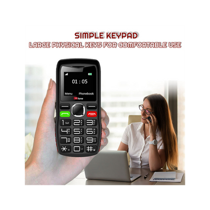 TTfone TT880 Easy-to-Use Big Button Mobile, O2 SIM, USB C Cable