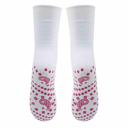 Premium Envie Tourmaline Magnetic Health Socks - White