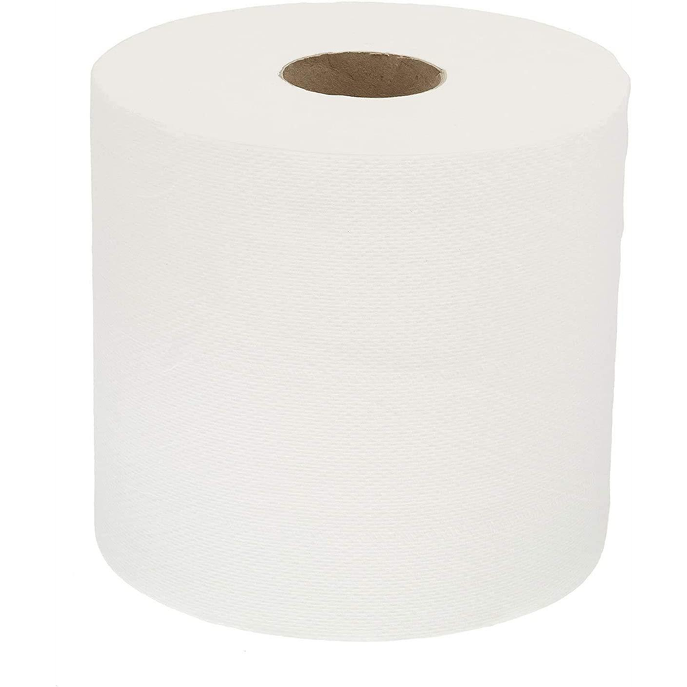 ASPECT Kitchen Rolls Centrefeed (24 Rolls, White) | 2 Ply Embossed Pattern Paper Towels | Strong and Absorbent Tissue Paper | UK Supplier | Wipe Away | Perfect for Commercial & Kitchen Use